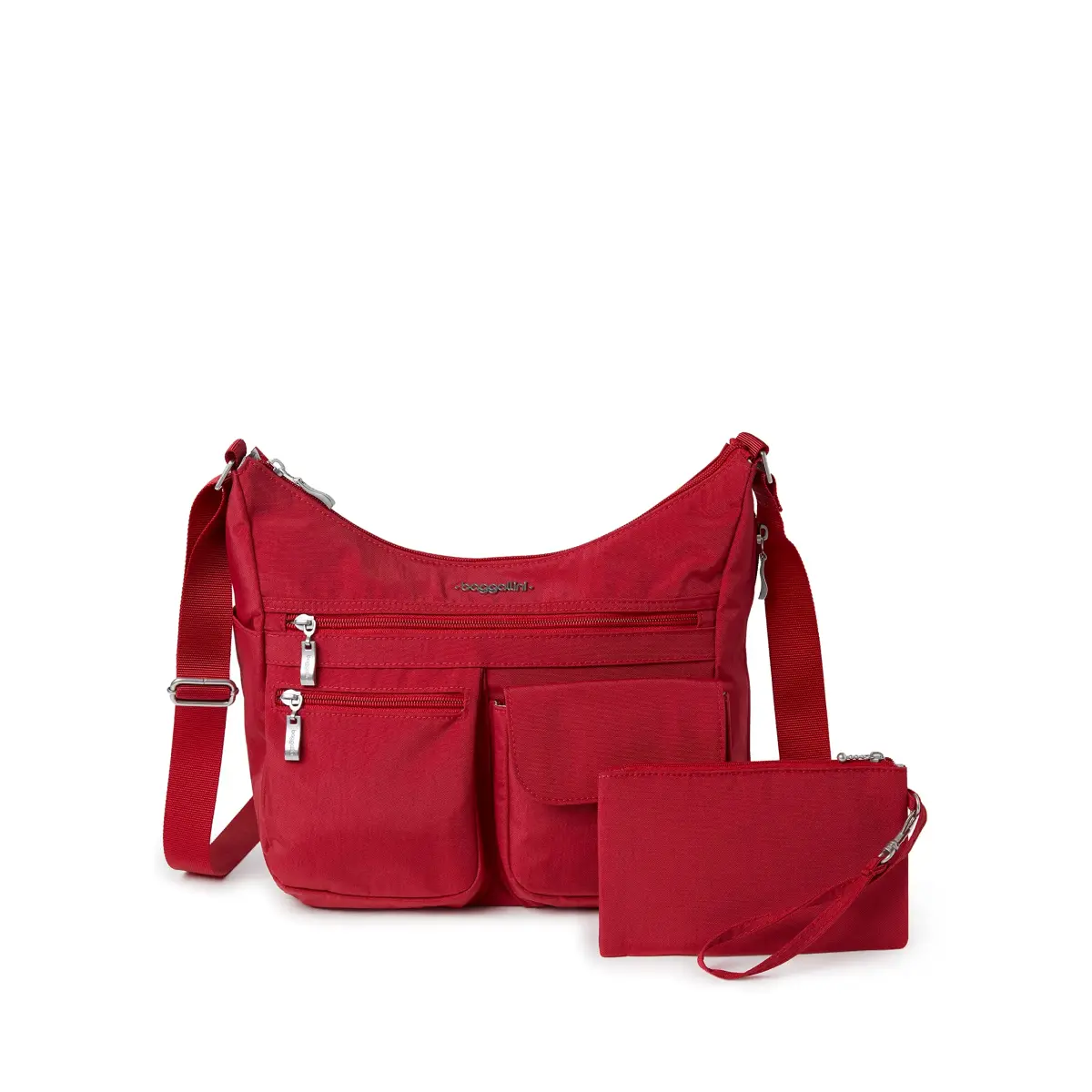 Baggallini Everywhere Bagg Crossbody Bag 28.9cm (11.4in) | Water-Resistant Travel Hobo with RFID Wristlet - main product image