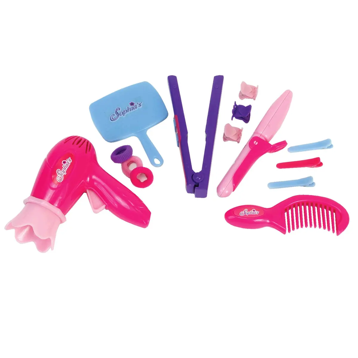 Sophia's 18 Inch Doll Hair Care Set, Pretend Play, 14 Piece Hair Styling Accessories for Dolls - view 2