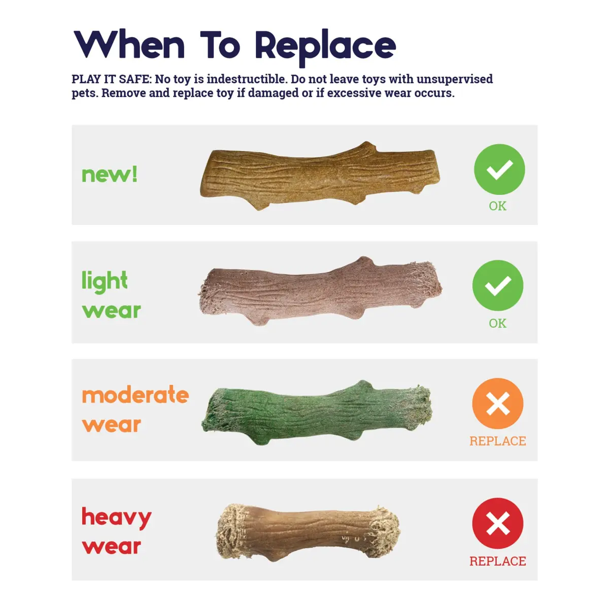 Outward Hound Dogwood Flip and Chew Bone, Medium | Durable Natural Wood Chew Toy for Dogs - view 6