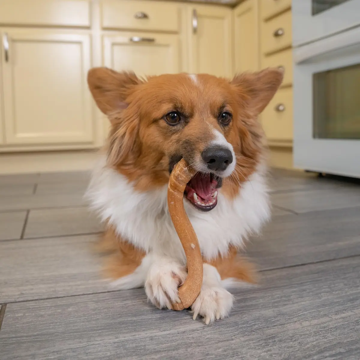 Outward Hound Dogwood Flip and Chew Bone, Medium | Durable Natural Wood Chew Toy for Dogs - view 7