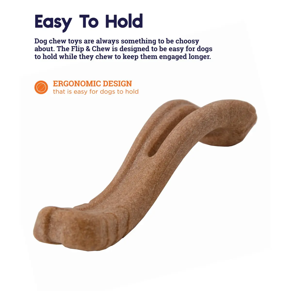 Outward Hound Dogwood Flip and Chew Bone, Medium | Durable Natural Wood Chew Toy for Dogs - view 3