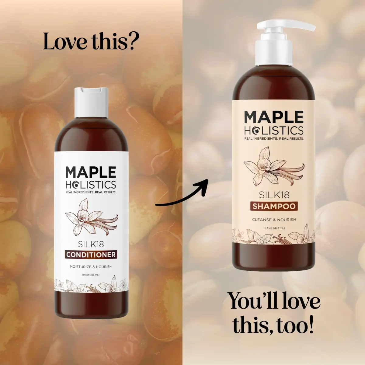 Maple Holistics Silk Protein Conditioner for Damaged Hair – Ultra Moisturizing for Dry Hair, 237ml (8 Fl Oz) | Defines Curls & Controls Frizz - view 5