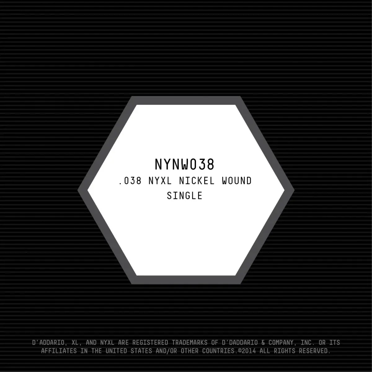 D'Addario NYXL .038 Gauge Nickel Wound Electric Guitar Single String | Enhanced Mid-Range Presence - view 2