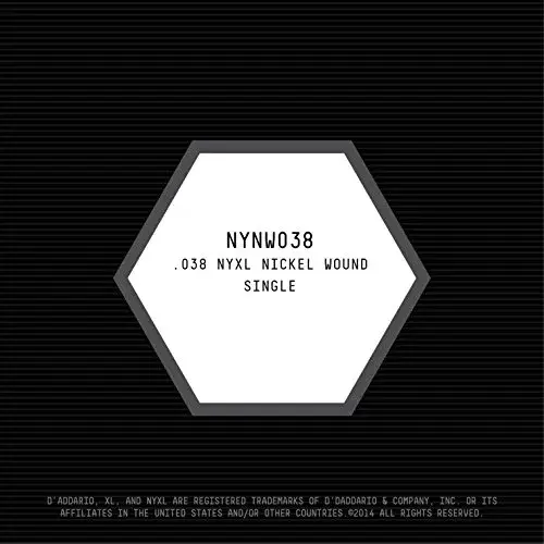 D'Addario NYXL .038 Gauge Nickel Wound Electric Guitar Single String | Enhanced Mid-Range Presence - view 2