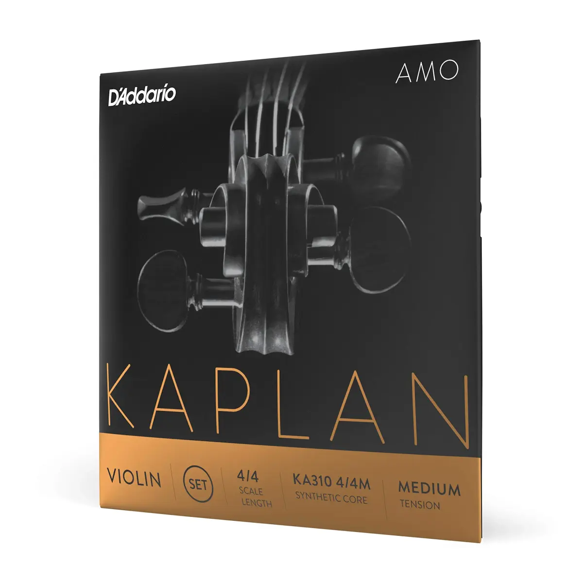 D'Addario Kaplan Amo Violin Strings Full Set Medium Tension 4/4 Scale 328mm (13 inches) | Warm Rich Tone - main product image