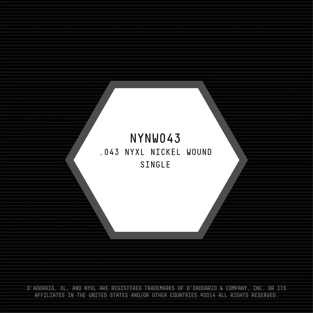D'Addario NYXL Nickel Wound Electric Guitar Single String, .043 Gauge (10g) - view 2