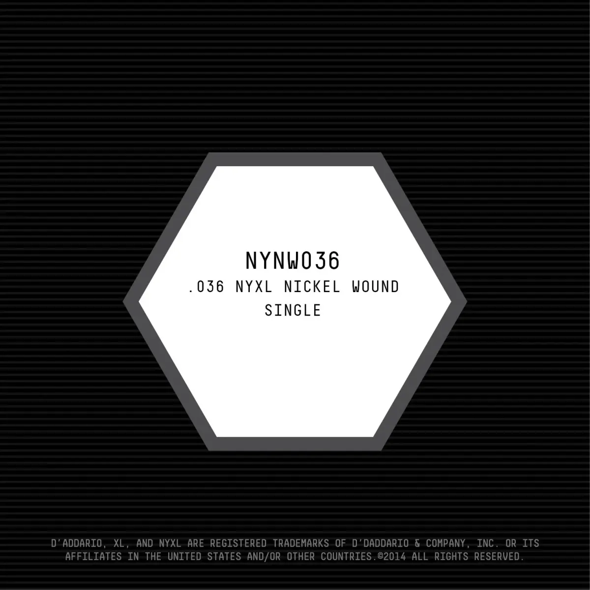 D'Addario NYXL Nickel Wound Electric Guitar Single String, .036 Gauge - view 2