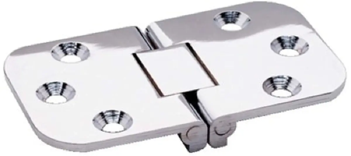attwood Square End Hinge 2-Pin Flush Stainless Steel | 4.8cm (1.8in) L x 3.8cm (1.5in) W x 0.1cm (0.04in) H - main product image
