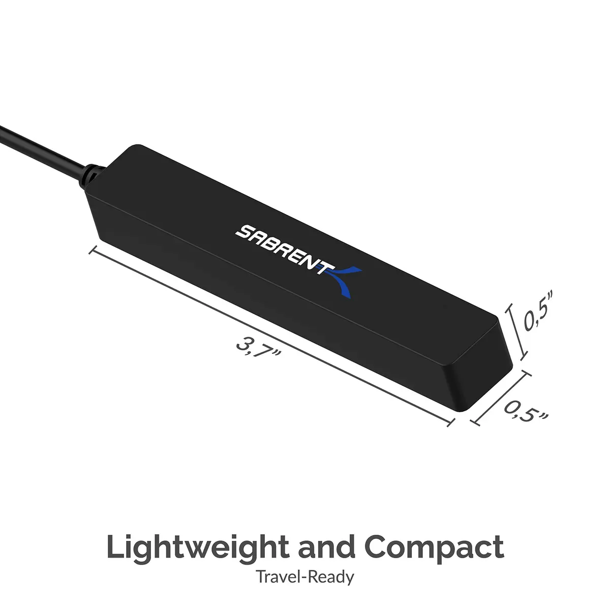 SABRENT 4-Port USB 2.0 Hub for Laptop & Tablet | Expand up to 4 Devices, Full-Speed 480 Mbps, Portable & Compatible with Windows, Mac, Linux - view 7