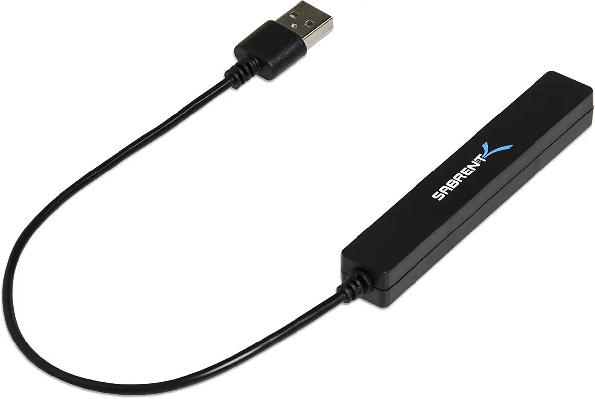 SABRENT 4-Port USB 2.0 Hub for Laptop & Tablet | Expand up to 4 Devices, Full-Speed 480 Mbps, Portable & Compatible with Windows, Mac, Linux - view 8