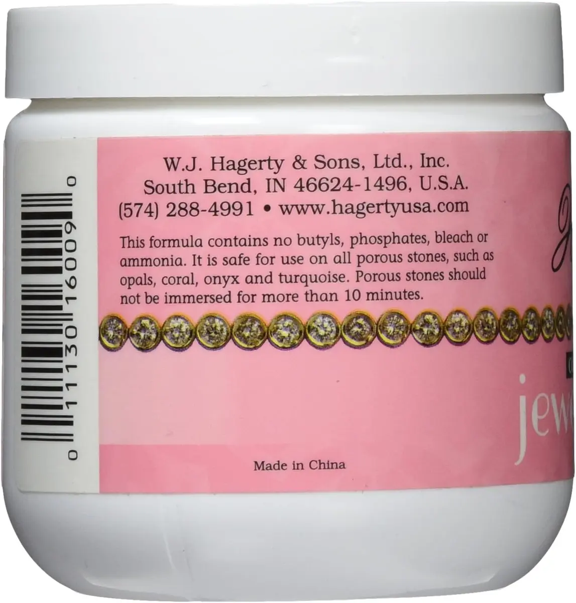 Hagerty Jewel Clean Concentrate Jewelry Cleaner Solution with Brush & Basket | Ammonia-Free, Odorless, 8 Oz - view 3