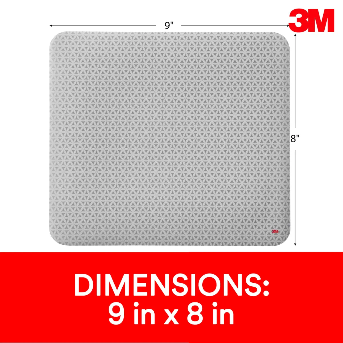 3M Precise Mouse Pad with Non-Skid Foam Backing, 22 cm x 20 cm (9 in x 8 in) | Enhances Optical Mouse Precision - view 2