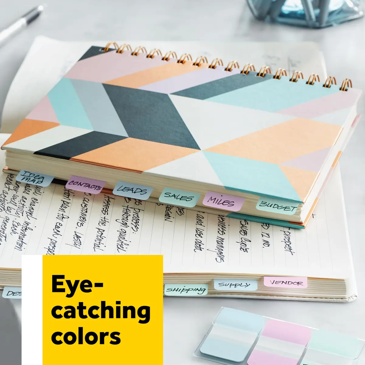 Post-it Sticky Tabs .625 in. x 1.5 in. | Bright Colors for Organizing & Reminders - view 7