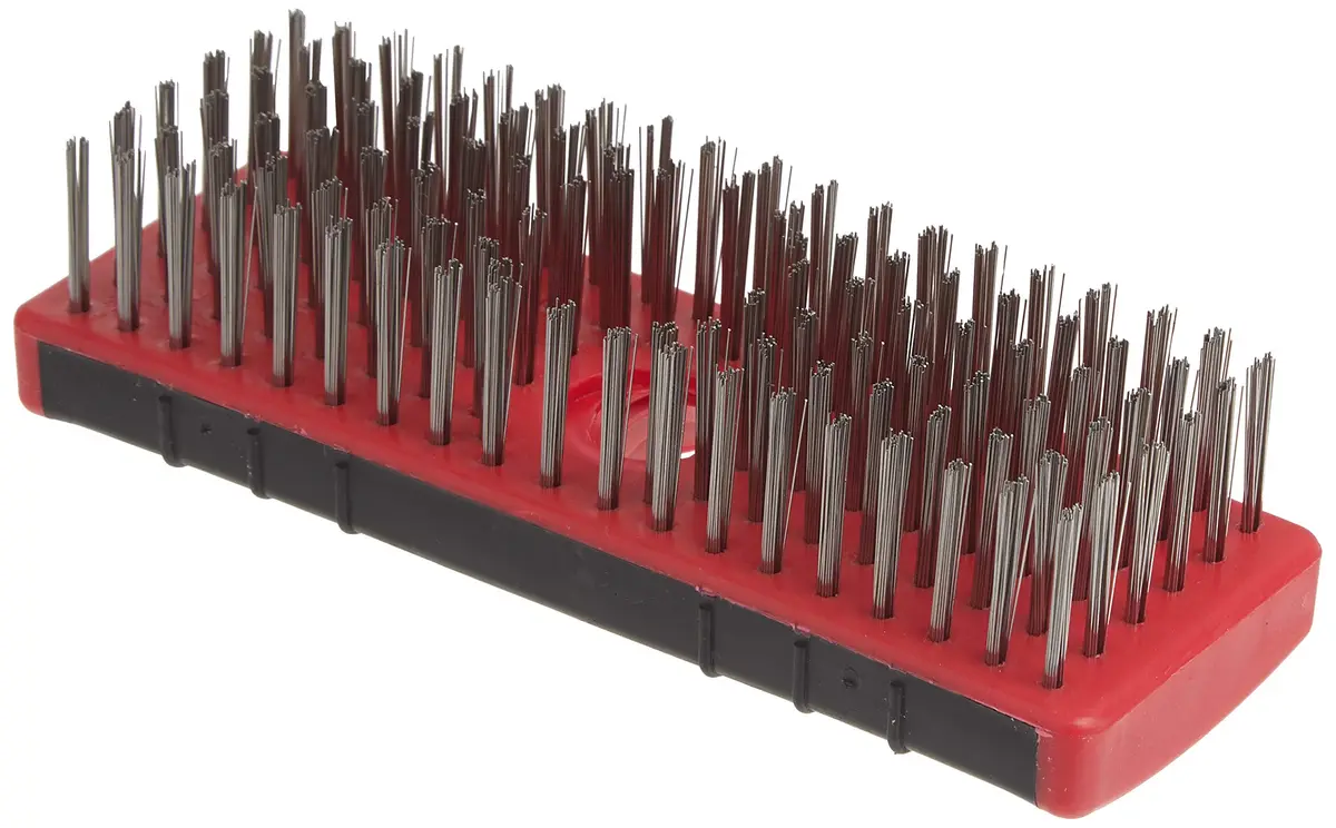 Red Devil 4166 7-Inch Stainless Steel Scrub Brush | Soft Grip, Durable & Solvent-Resistant - view 3