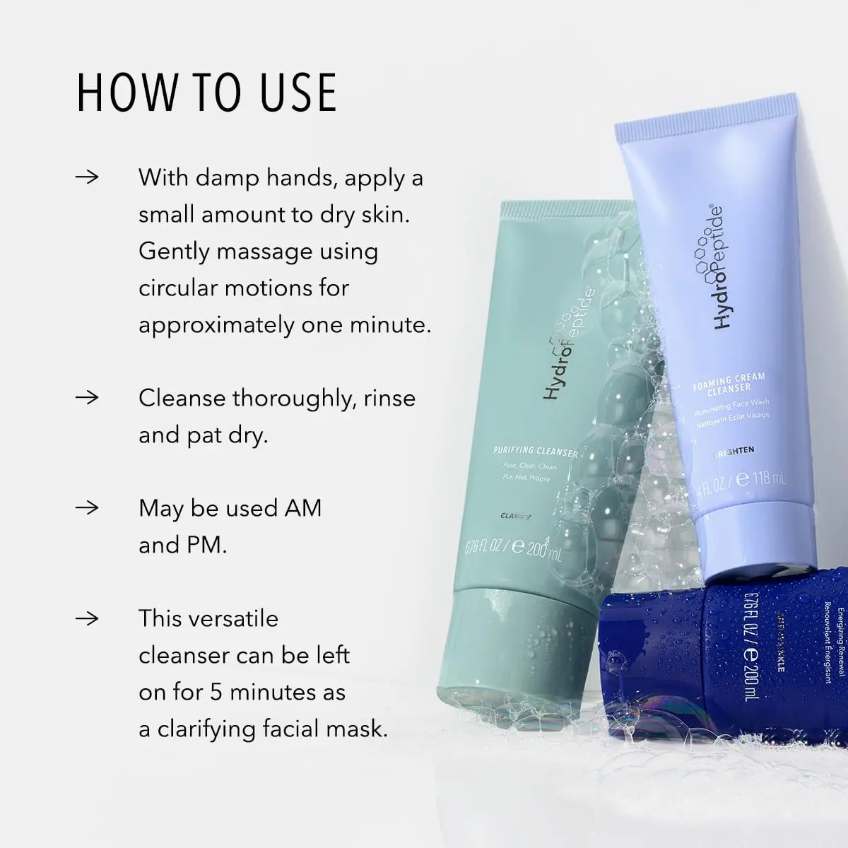 HydroPeptide Purifying Facial Cleanser 6.76 oz | Pore-Perfecting & Hydrating - view 4