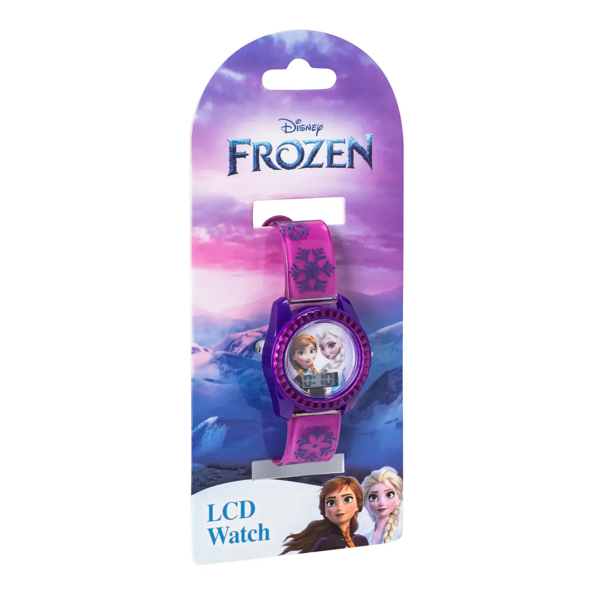 Accutime Disney Frozen Kids Digital Watch – Anna & Elsa LCD Timepiece, Purple Printed Strap, Easy-Read Display, Lightweight & Comfortable (70-120c) - view 6