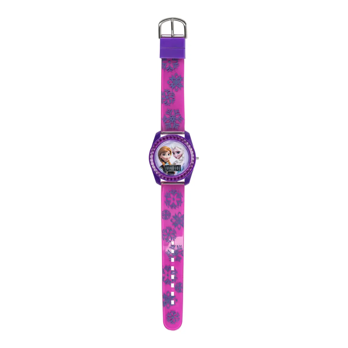 Accutime Disney Frozen Kids Digital Watch – Anna & Elsa LCD Timepiece, Purple Printed Strap, Easy-Read Display, Lightweight & Comfortable (70-120c) - view 3