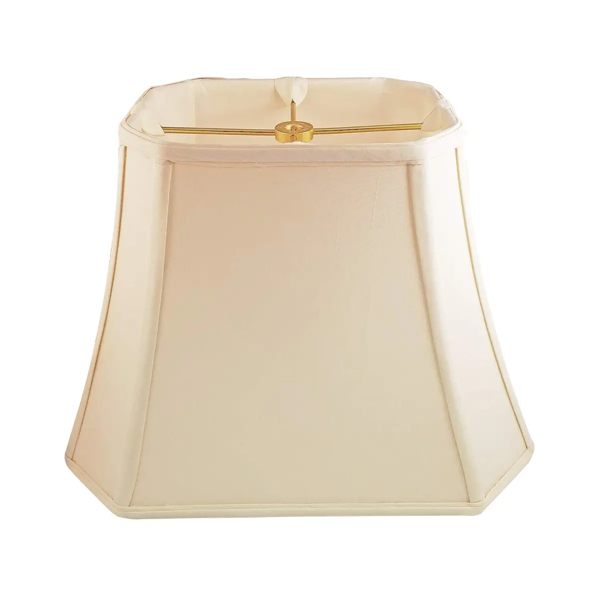 Royal Designs DBS-710-11EG Rectangle Lamp Shade Eggshell | Classic Handcrafted Silk - main product image