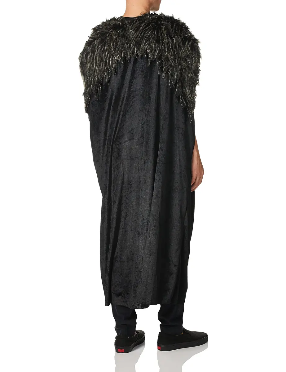 Costume Culture Men's Medieval Cape Black Standard | Deluxe Costume for Cosplay & Halloween - view 2