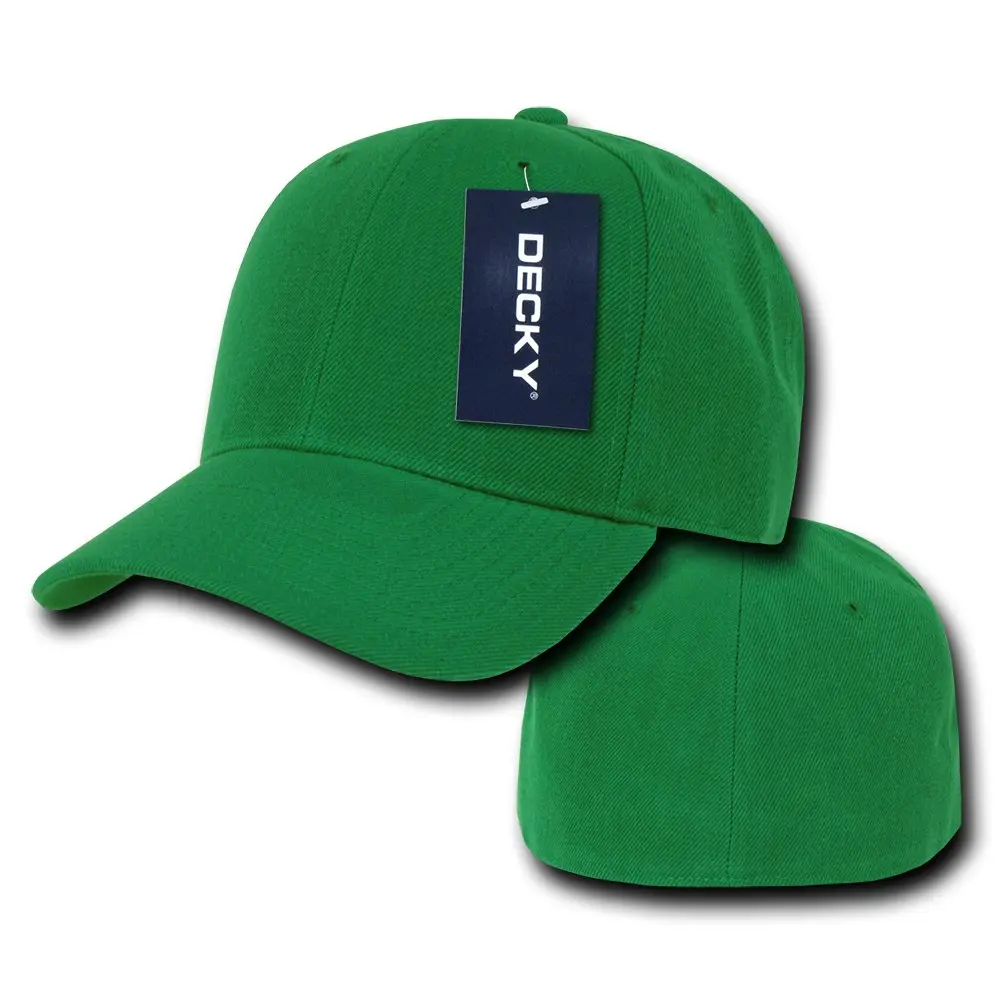 DECKY Fitted Cap, Kelly Green, 7 1/8 | Classic Baseball Style, Fitted Fit, 100% Acrylic - view 2