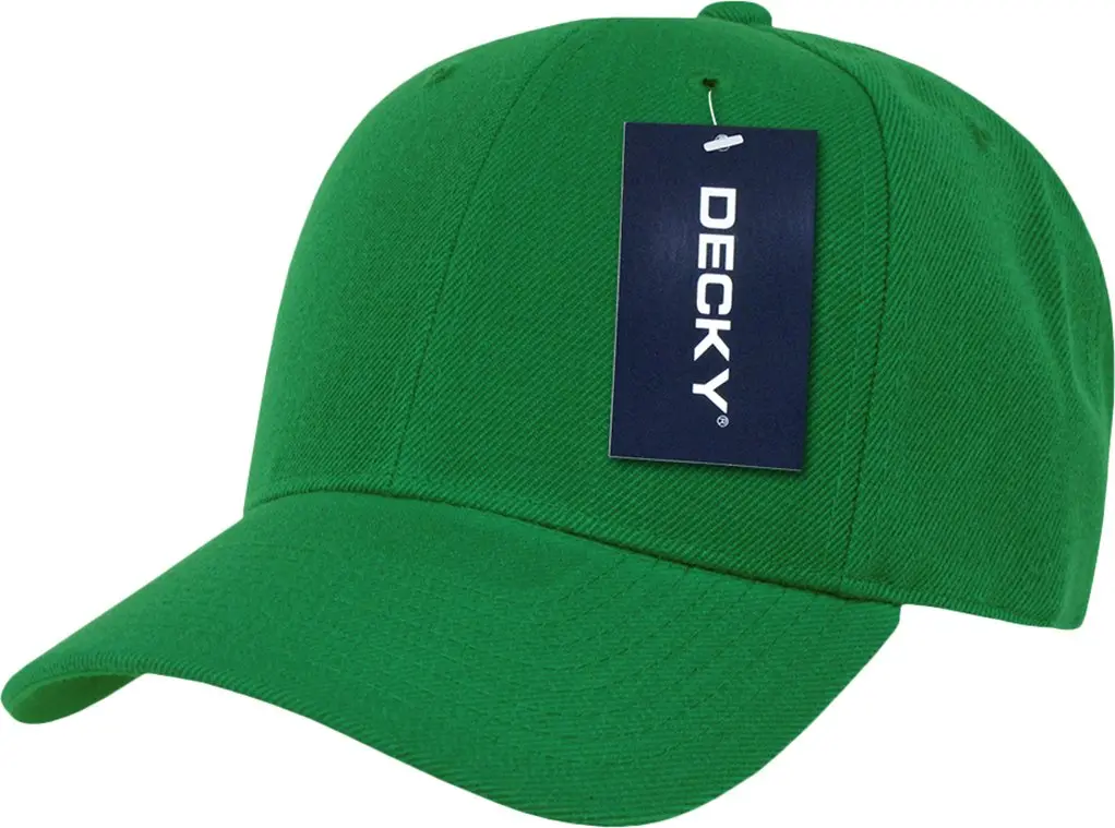 DECKY Fitted Cap, Kelly Green, 7 1/8 | Classic Baseball Style, Fitted Fit, 100% Acrylic - view 3