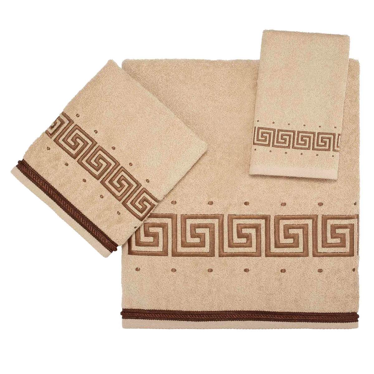 Avanti Linens Fingertip Towel | 100% Cotton, Soft & Absorbent, Decorative Linen-Colored Bathroom Towel - view 5