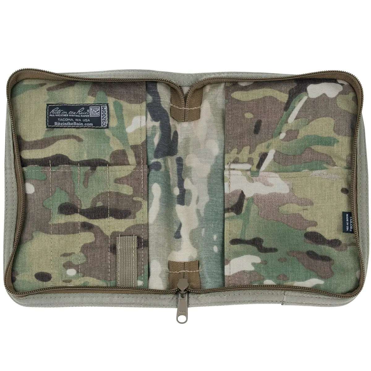Rite in The Rain Weatherproof Binder Kit: Multicam Cordura® Cover, Tan Binder, 50 Sheets Tan Universal Loose Leaf, Weatherproof Pen (No. 9200M-KIT), 8.88 x 5.75 x 0.63 - view 5