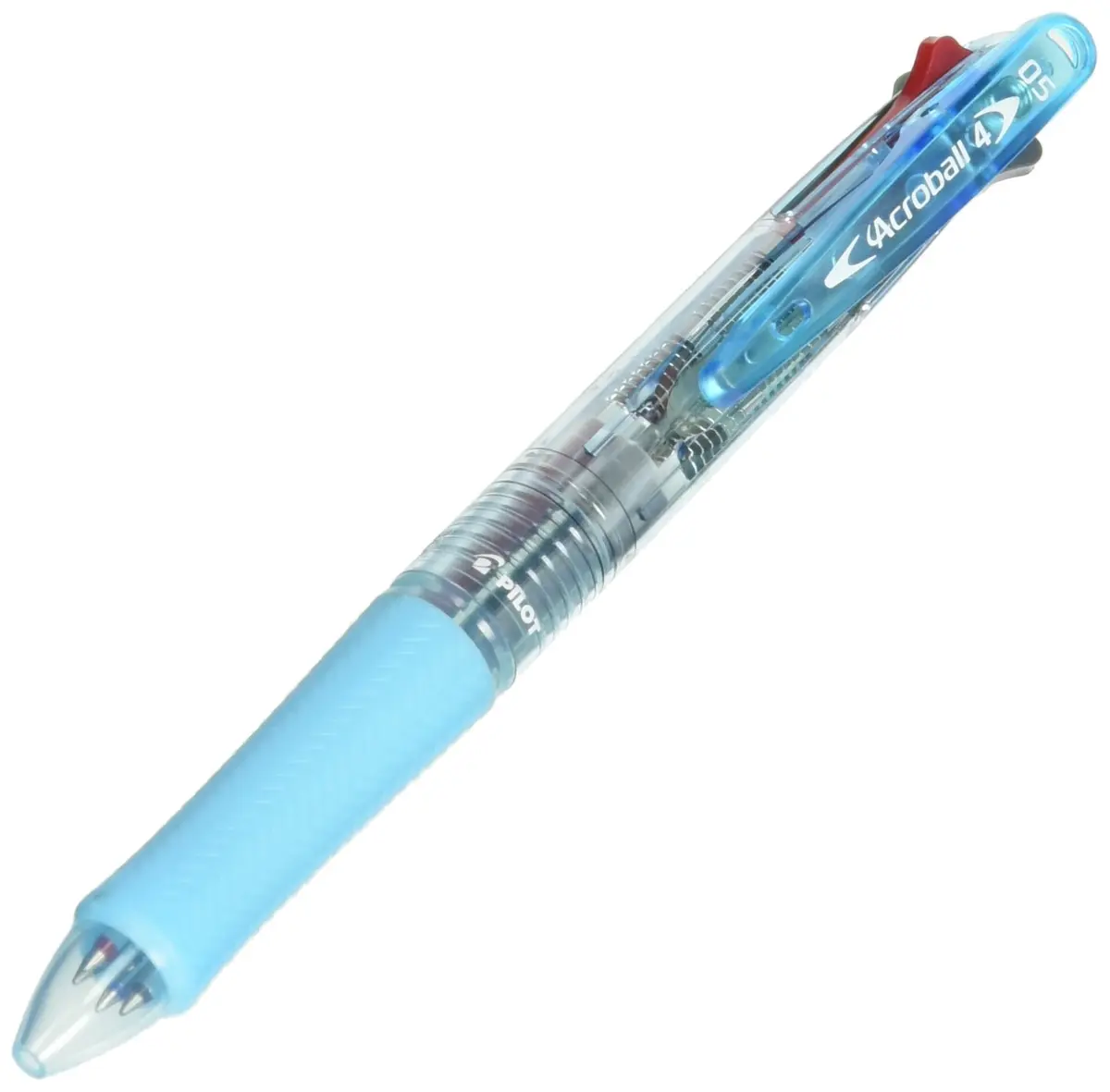 Pilot Acroball 4 Colors Ballpoint Pen, 0.5mm | Smooth Ink, Non-Skip Grip, Water-Resistant (4-pack, Black, Red, Blue & Green) - main product image