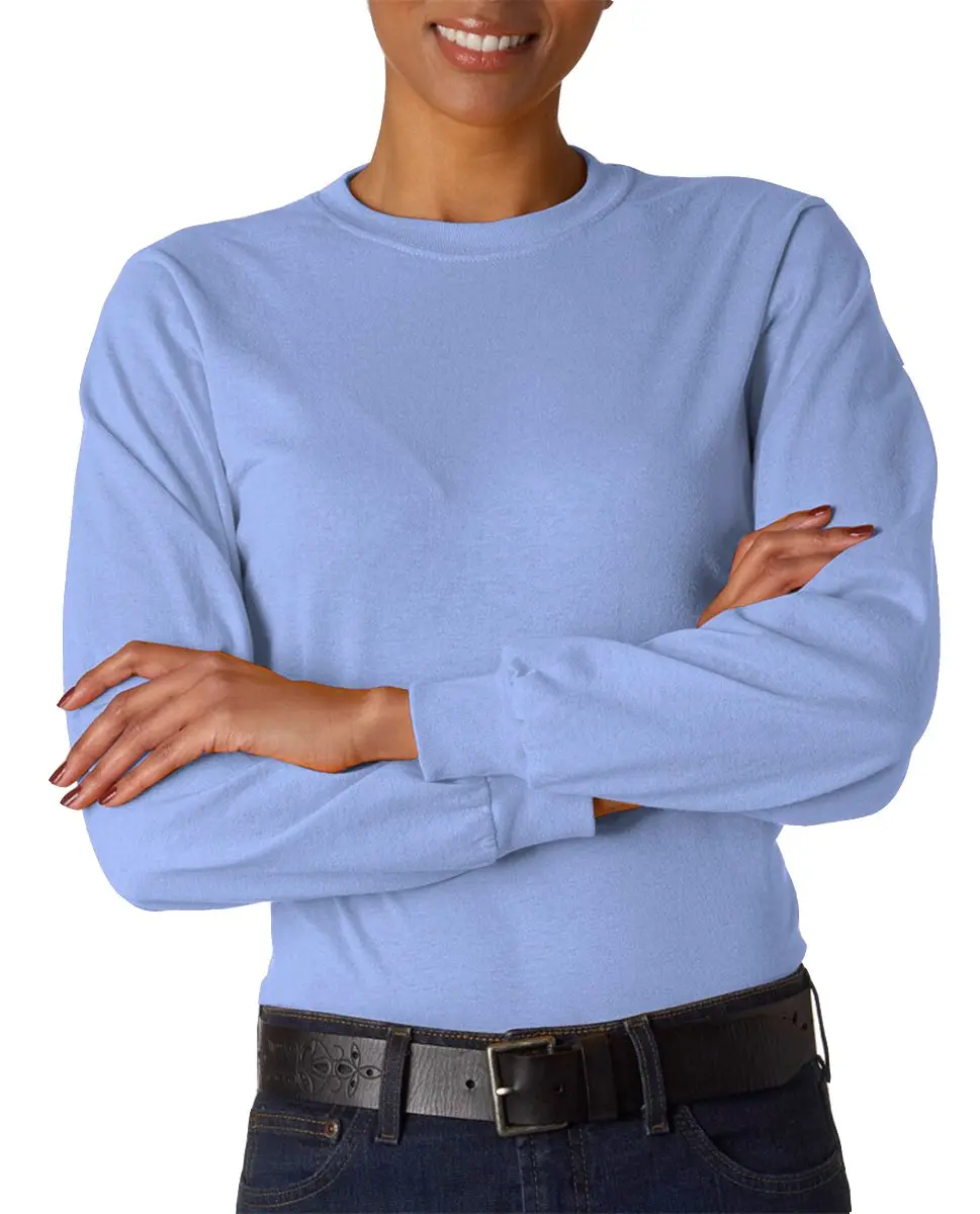 Jerzees Dri-Power 50/50 Cotton/Poly Long Sleeve T-Shirt Small | Moisture Wicking & Breathable for Casual Wear - main product image