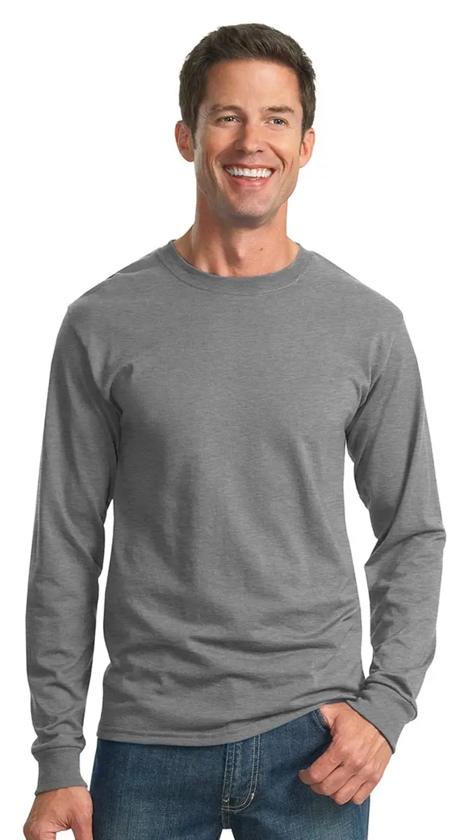 Jerzees Adult 5.6 oz DRI-POWER ACTIVE Long-Sleeve T-Shirt M Black | Moisture Wicking Performance Cotton Blend - view 2