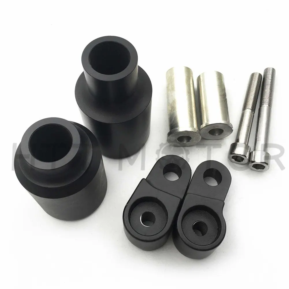 HTTMT No Cut Frame Slider Crash Protector for 2007-2008 CBR 600 RR | Delrin, Black - main product image