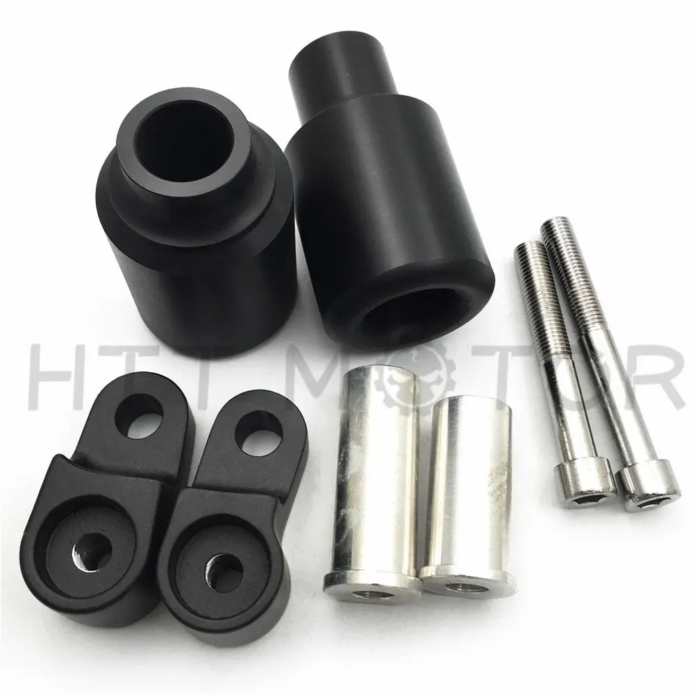 HTTMT No Cut Frame Slider Crash Protector for 2007-2008 CBR 600 RR | Delrin, Black - view 2