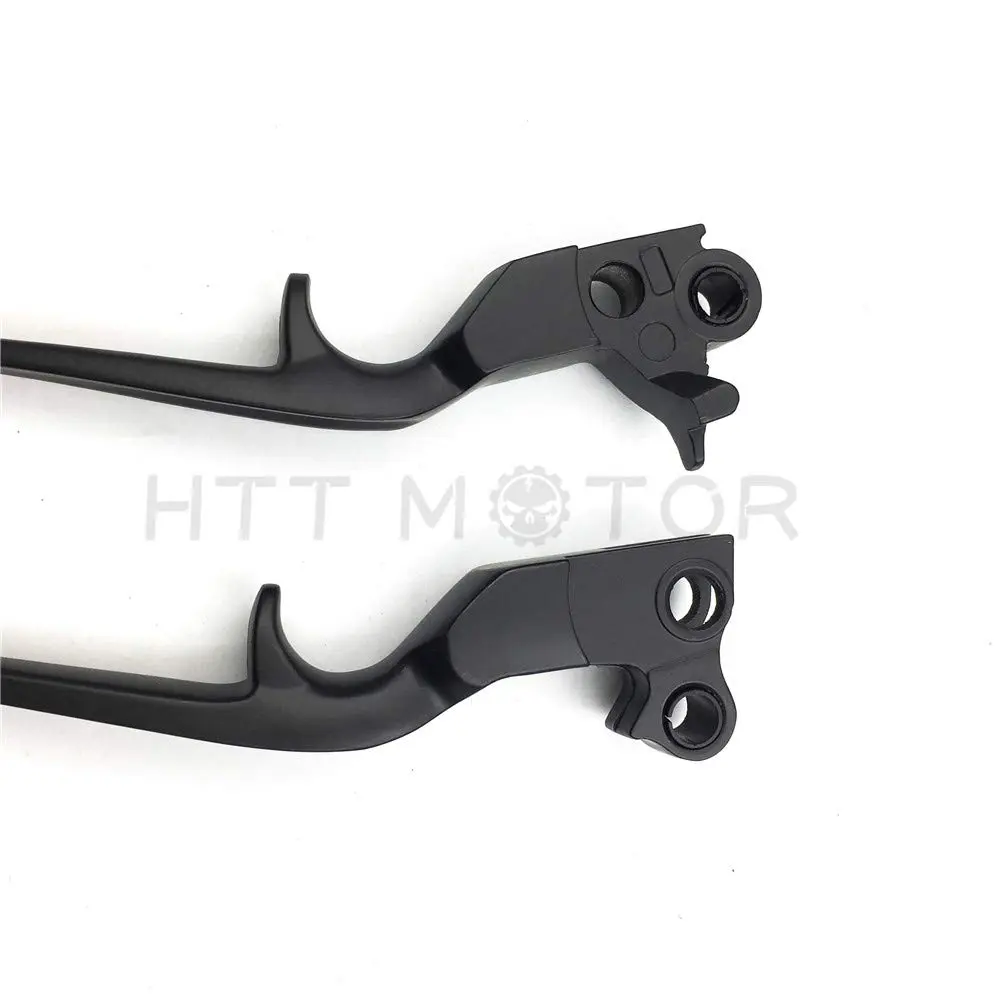 HTTMT Black Brake Clutch Lever for Harley Davidson 1996-2012 | Billet Aluminum Replacement - view 5