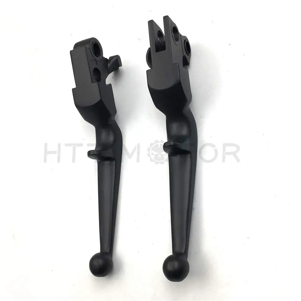HTTMT Black Brake Clutch Lever for Harley Davidson 1996-2012 | Billet Aluminum Replacement - view 4