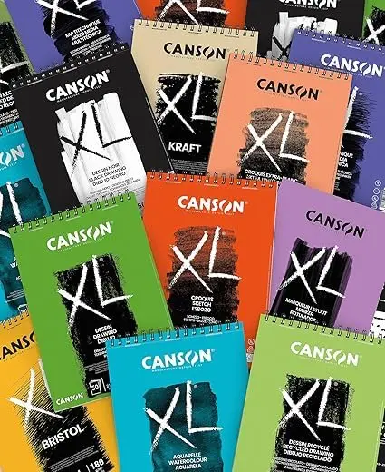 Canson XL Watercolour 300gsm A3 Paper | Acid-Free, Cold Pressed, Bright White Sheets - view 7