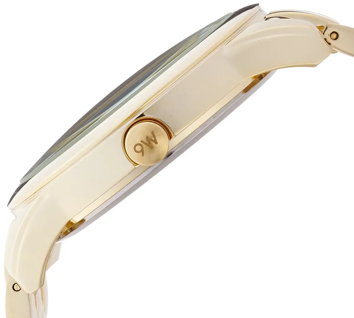 Nine West Women's Champagne Dial Gold-Tone Bracelet Watch 39mm (1.54in) | Japanese Quartz Movement - view 3