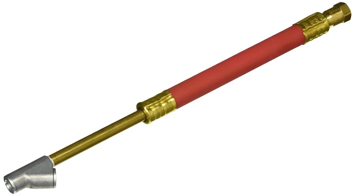 Milton 693-12CG 12" Dual Head Straight Foot Chuck with Cushioned Grip | Brass, 1/4-UNC, USA - main product image