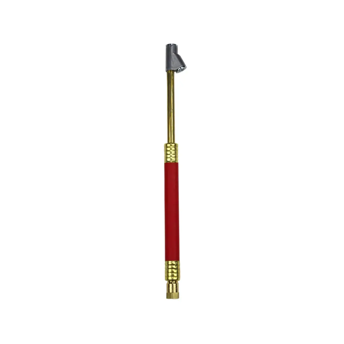 Milton 693-12CG 12" Dual Head Straight Foot Chuck with Cushioned Grip | Brass, 1/4-UNC, USA - view 2