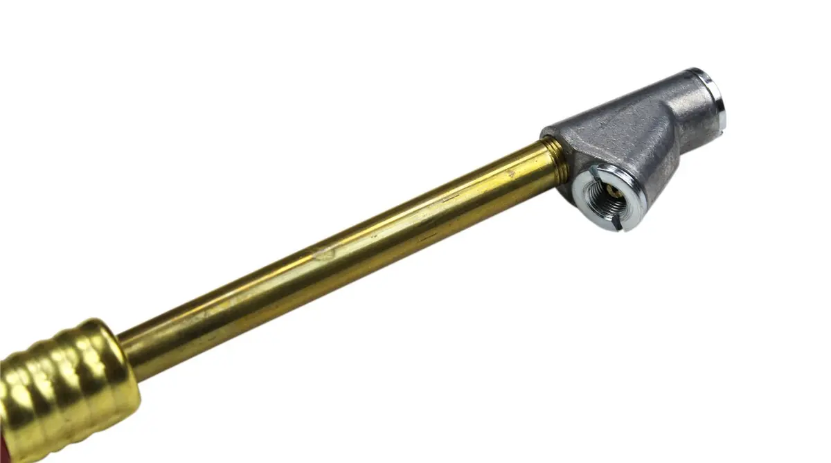 Milton 693-12CG 12" Dual Head Straight Foot Chuck with Cushioned Grip | Brass, 1/4-UNC, USA - view 4
