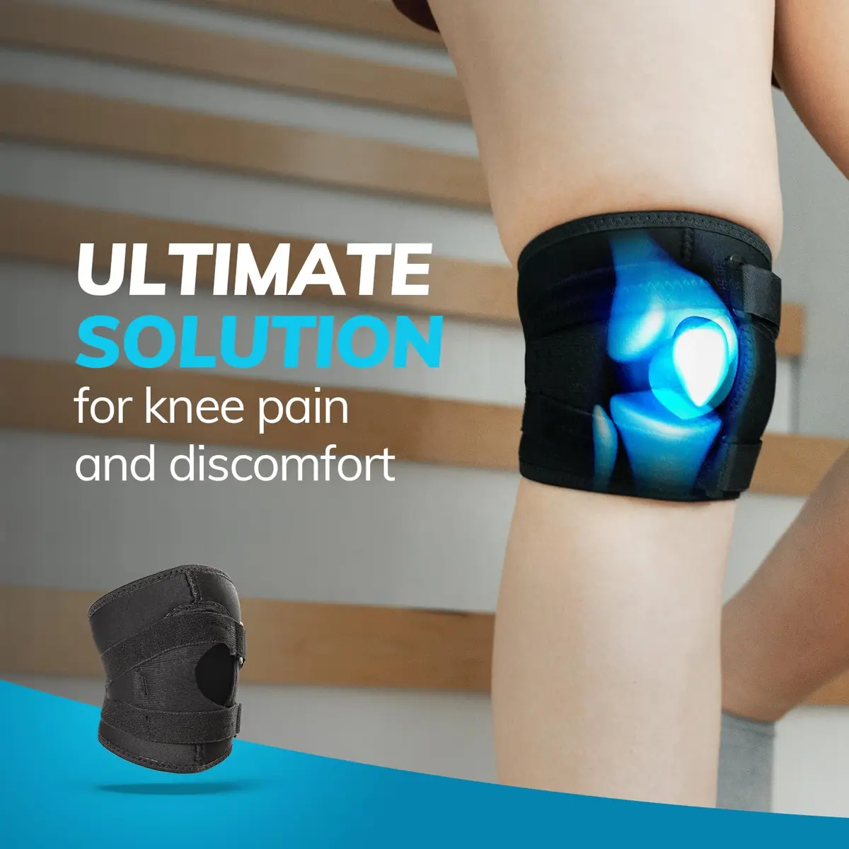 BraceAbility Patella Knee Brace for Women and Men - Patella Stabilizer Brace for Kneecap Dislocation, Patellofemoral Pain, Runners Knee, Tendonitis, ACL Support (Small, Black) - view 6