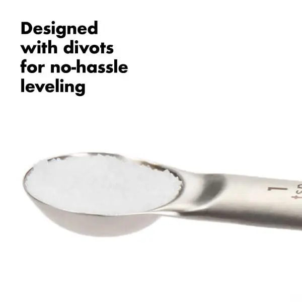 OXO Good Grips 4 Piece Stainless Steel Measuring Spoons Set 15ml (1 T) | Magnetic Handles for Easy Storage & Precision - view 9