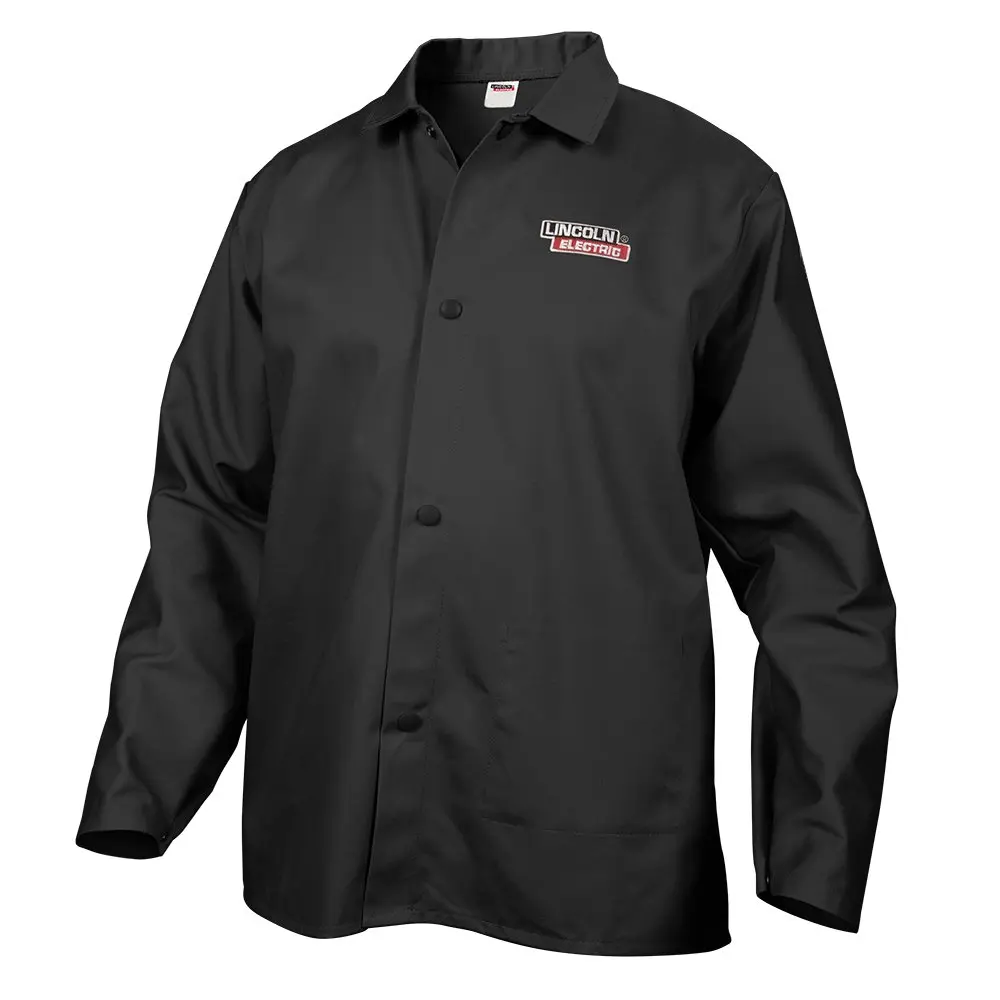 Lincoln Electric KH808L Black Flame-Resistant Welding Jacket | Breathable Cotton, Flame-Resistant, Size XL - main product image