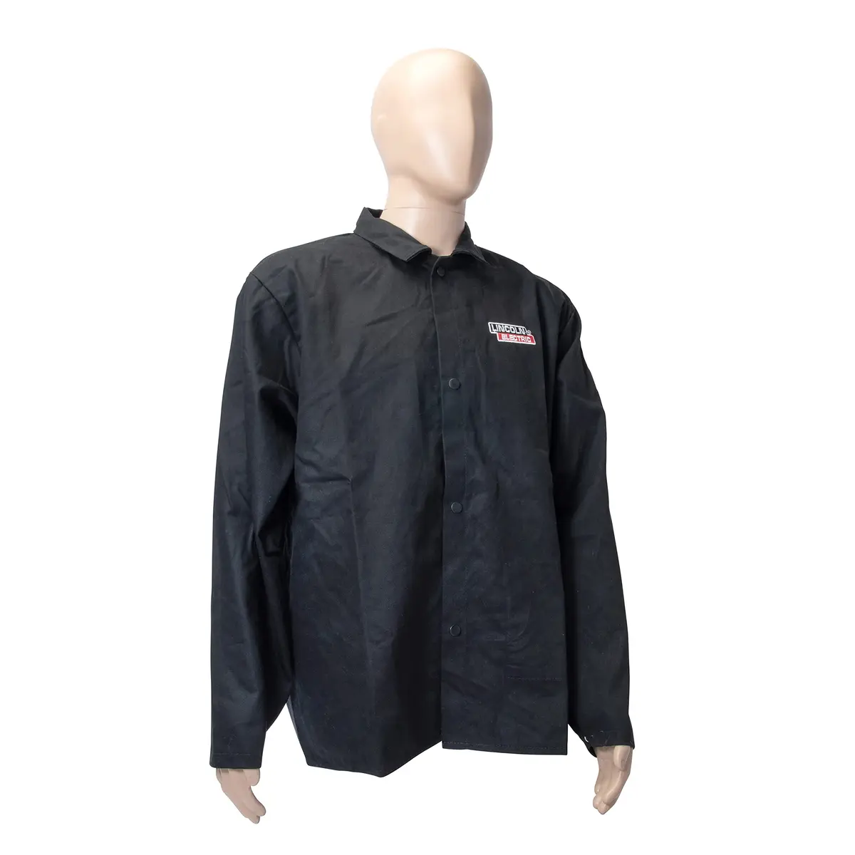 Lincoln Electric KH808L Black Flame-Resistant Welding Jacket | Breathable Cotton, Flame-Resistant, Size XL - view 8