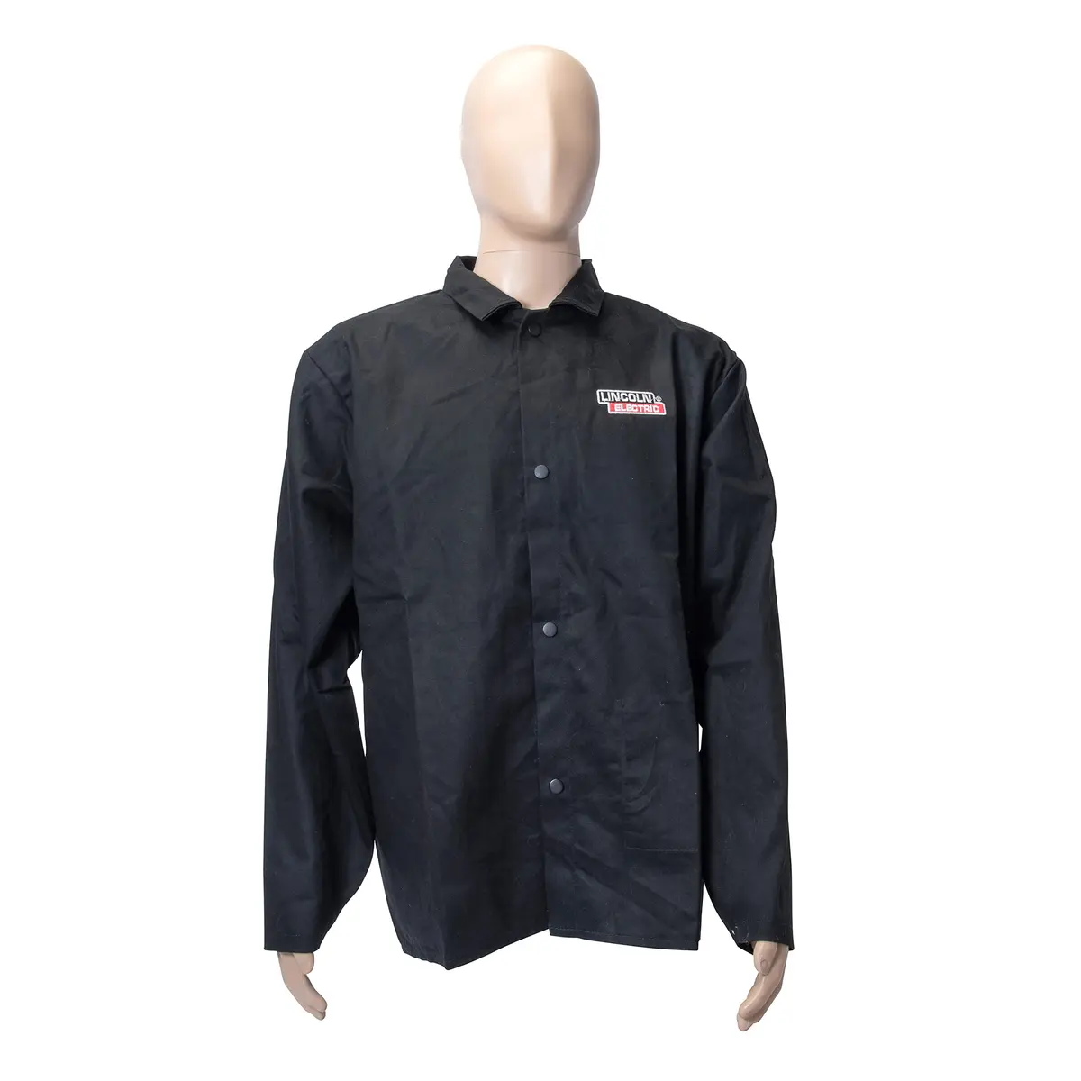 Lincoln Electric KH808L Black Flame-Resistant Welding Jacket | Breathable Cotton, Flame-Resistant, Size XL - view 2