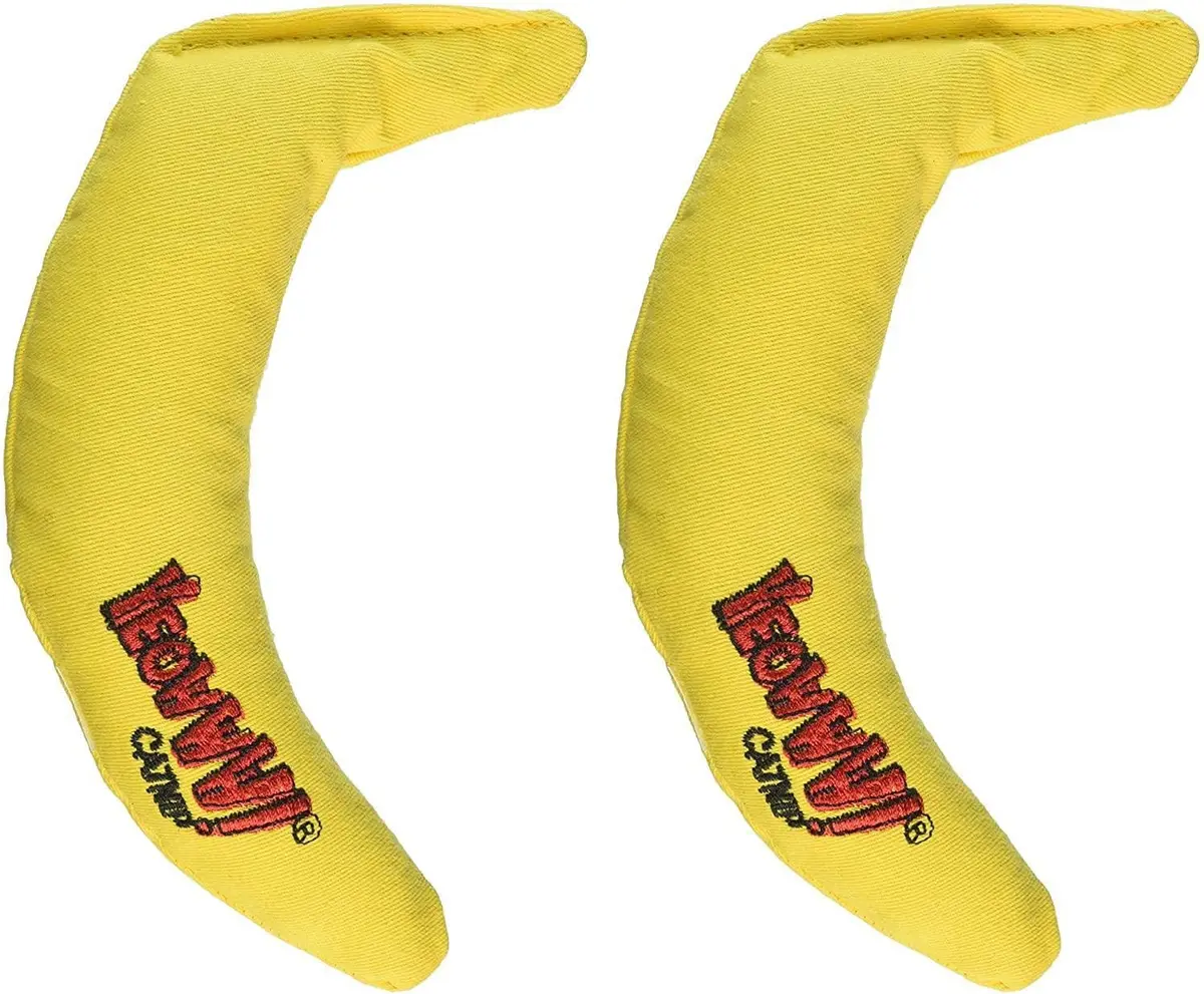 Yeowww! Yellow Banana Catnip Toy 2 Pack | Handmade USA Organic Catnip - view 2