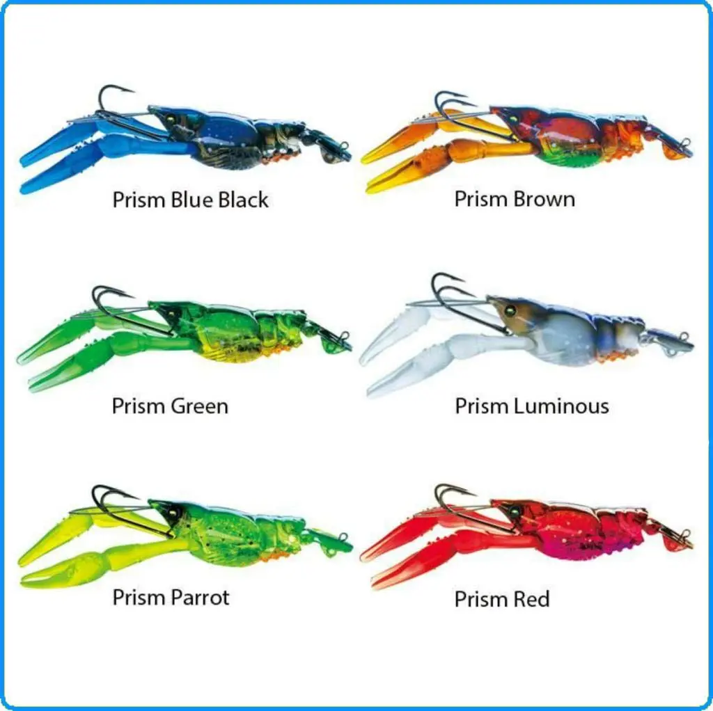 Duel Yo-Zuri 3DB Crayfish Slow Sinking Lure, Prism Blue Black, 3-Inch | Realistic Crawfish Action for Freshwater Fishing - view 2