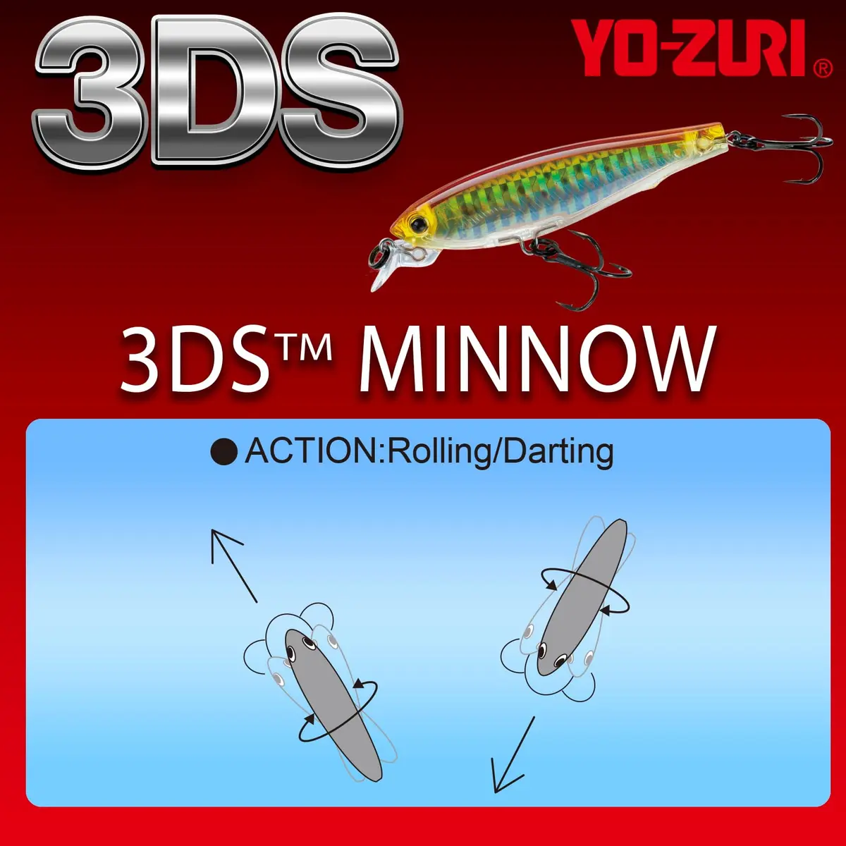 Duel F1157 HPBK 3DS Minnow Suspending Lure 4-Inch | Holographic Peanut Bunker, Diamond Lip, Tight Wobble - view 3