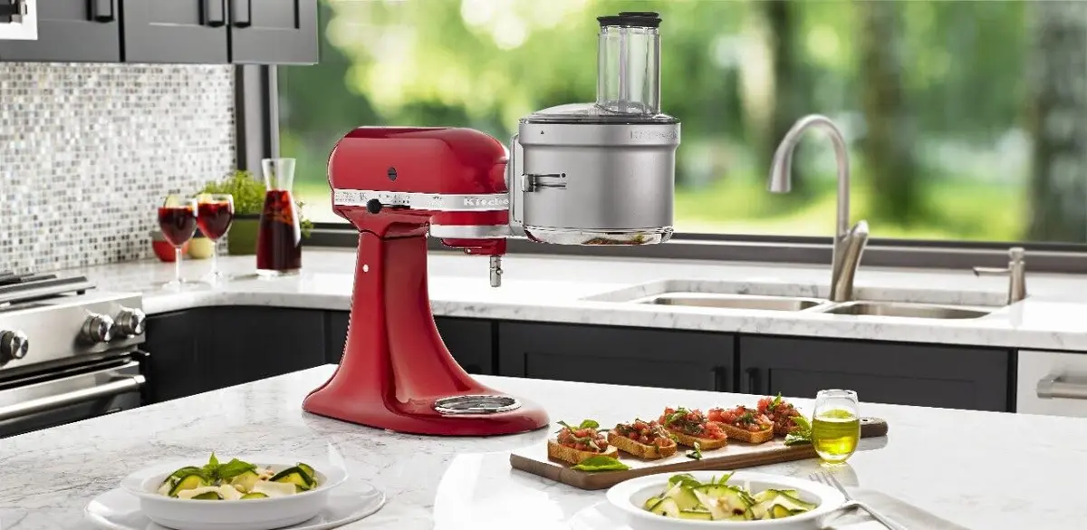 KitchenAid Food Processor Attachment with Commercial Dicing Disc KSM2FPA, 1.9 L (8 Cup) Capacity | Stainless Steel Blades, ExactSlice System - view 6