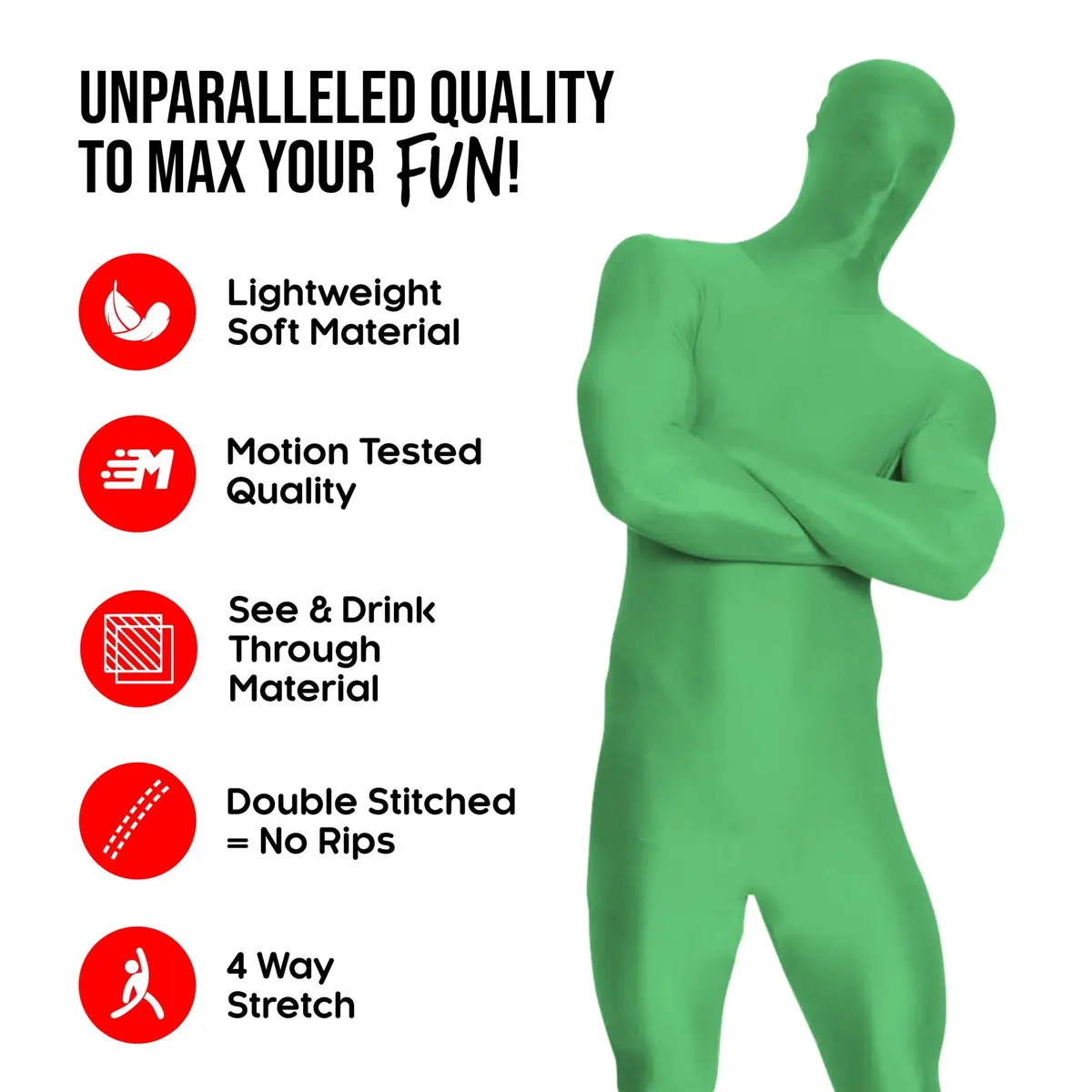 Morphsuits Full Bodysuit Costume Adult Zentai Suit | Full Body Spandex Bodysuit Men - view 6