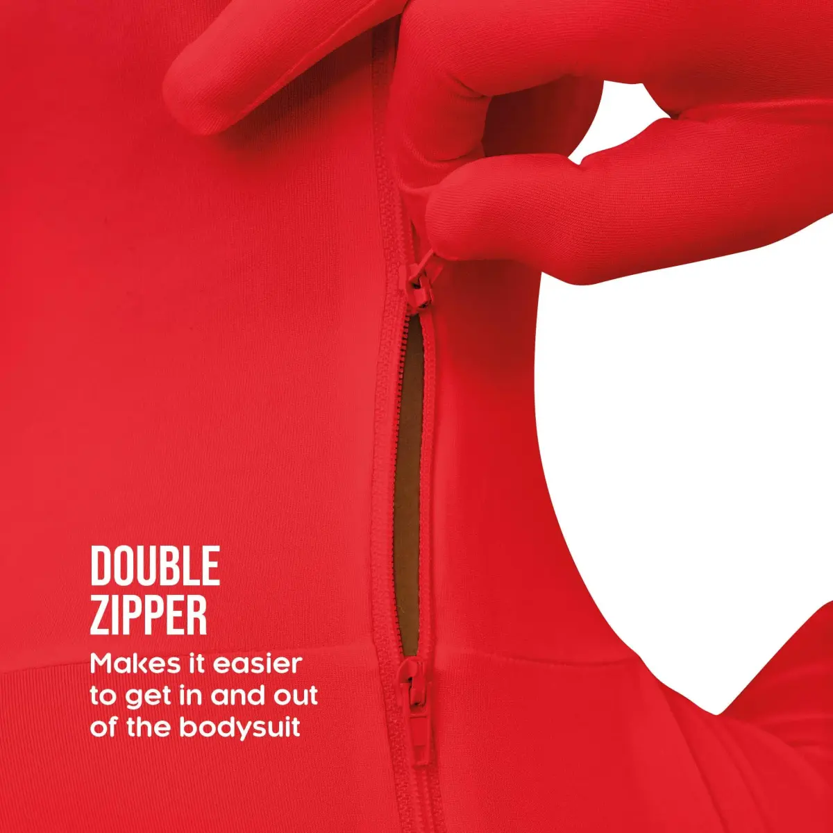 Morphsuits Red Spandex Bodysuit Zentai Costume Medium | Full Body Stretch for Halloween & Parties - view 9